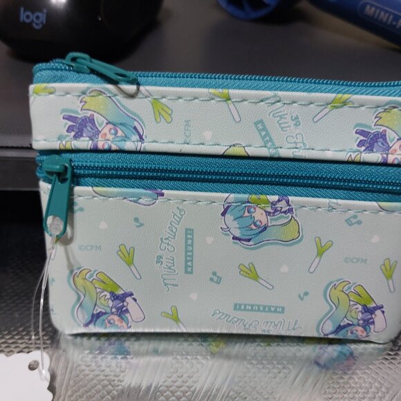 Hatsune Miku Vocaloid Zip Pouch Mini Bag Mini Wallet Waterproof Small Portable - Picture 5 of 5